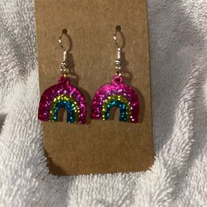 Sparkling Rainbow Kids Earrings